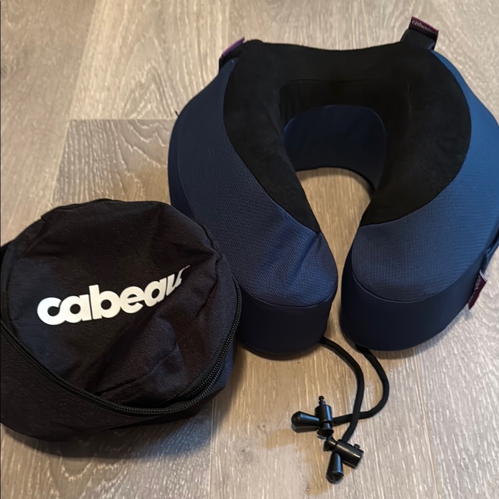 Blue and Black Travel Neck Pillow